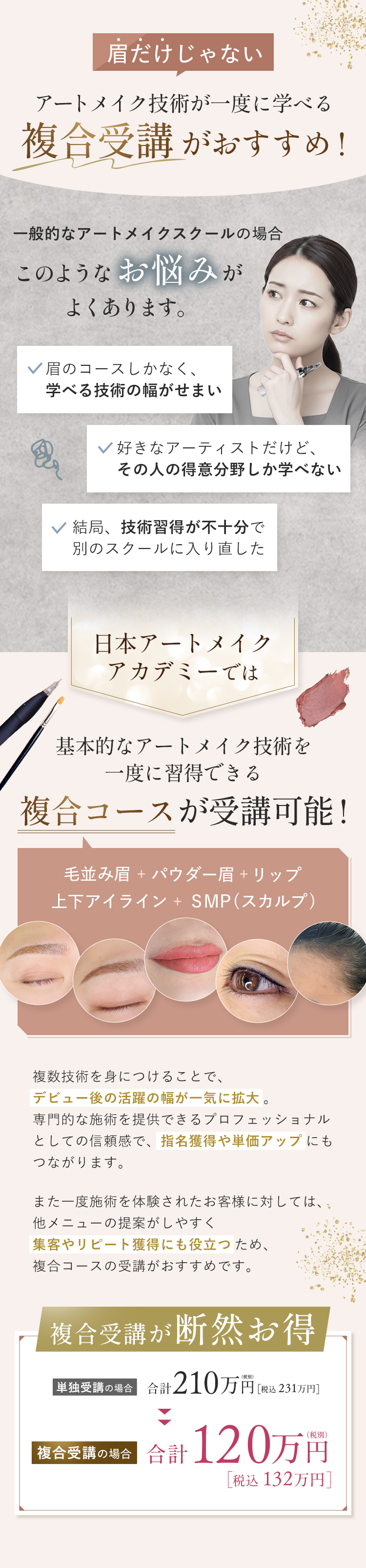 複合受講がおすすめです